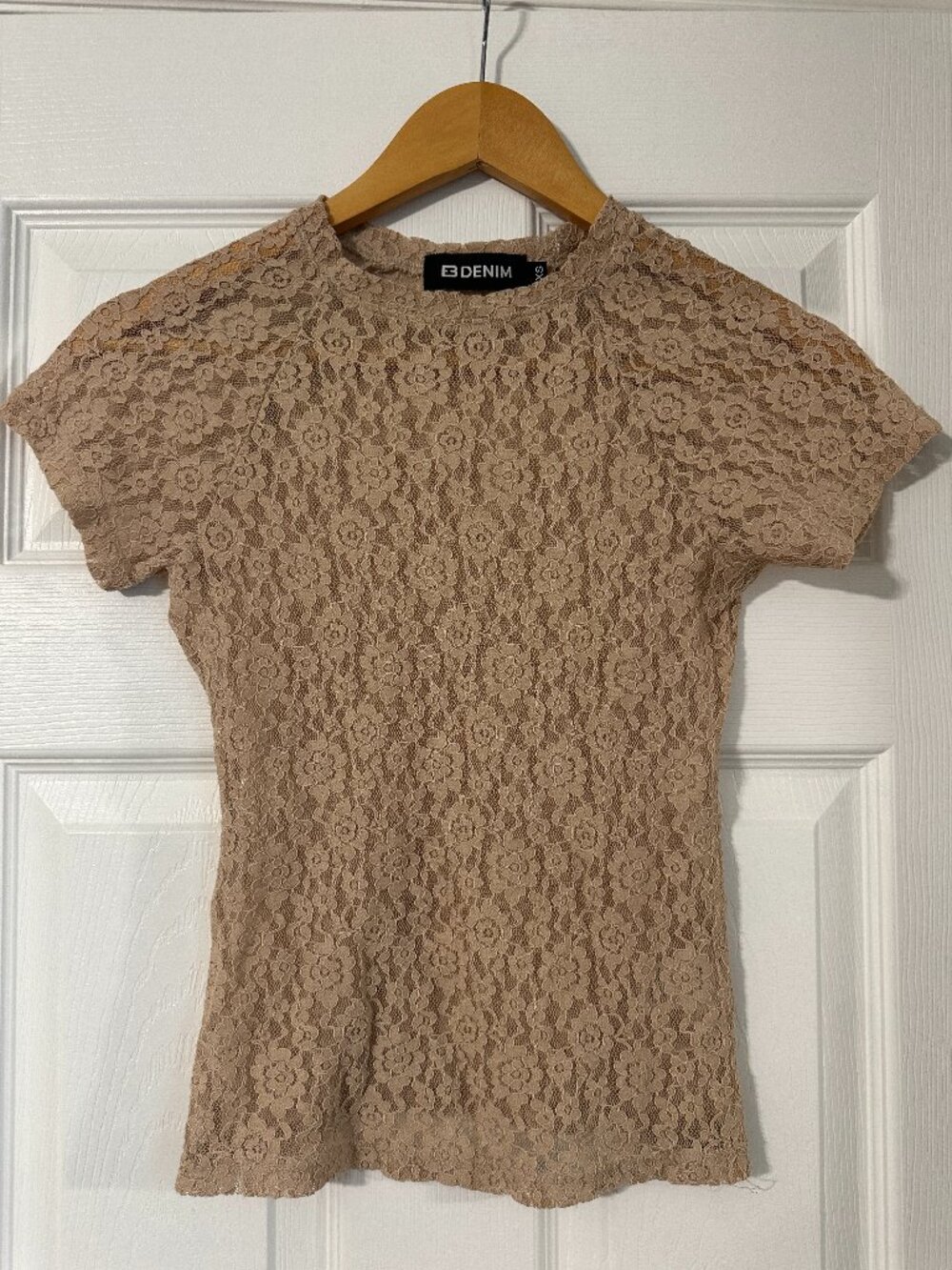 EB Denim Beige Lace T-Shirt